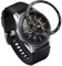 Yikamosi Rostfreier Stahl Lünetten Ring Kompatibel mit Samsung Galaxy Watch 46MM,Bezel Ring Adhesive Cover Anti-Kratz- und Kollisionsschutz für Galaxy Watch Accessory,Schwarz-D