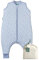 molis&co - Baby Schlafsack mit Füßen 2.5 TOG - Ganzjahres Schlafsack - Babyschlafsack mit Beinen - 100% Baumwolle (Oeko-TEX 100), Winterschlafsack Premium Qualität - Blue Garden (100 cm)