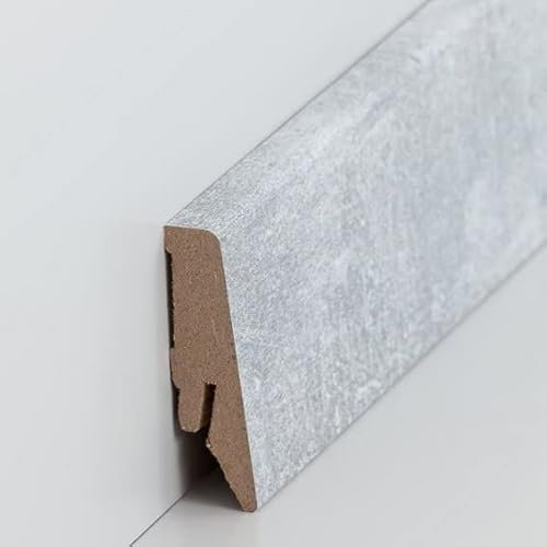 Südbrock | Sockelleisten | 718.5829 | Klassisches Profil | 18 x 58 x 2500 mm | MDF Foliert | Granit | Moderne Fußleiste | 1 Stück
