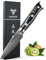 SANMUZUO Schälmesser Damastmesser 9 cm Klinge - Japanisches Obst und Gemüsemesser Officemesser - VG 10 Damaskus Stahl Küchenmesser mit Harzgriff - Xuan Serie(Sternenschwarz)