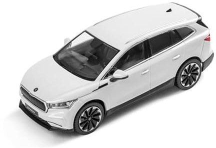 Skoda 5LA099300S9R Modellauto ENYAQ iV Miniatur, Maßstab 1:43, weiß