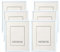 Etrexonline Marco de Fotos 15 x 20 cm Blanco Estilo Sencillo PVC Panel de Cristal Marco de Fotos para Decoración(6 Unidad)