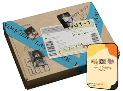 Layover BTS V Album [BLUE ver.]+Pre Order Benefits+BolsVos K-POP Inspired Digital Planner, Digital Sticker Pack