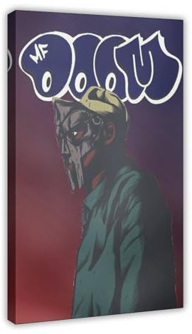 GUyfam MF DOOM Hip Hop Poster 2 Leinwand Poster Wandkunst Dekor Druck Bild Gemälde für Wohnzimmer Schlafzimmer Dekoration 60 x 90 cm