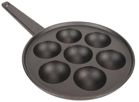Tissting Poêle à Frire Takoyaki 7 Cavités 5.5cm Trou Takoyaki Grill Poêle Antiadhésive Boulettes de Viande de Poulpe Moules de Plaque Cuisson pour Cuisinière à Induction électrique, Cuisinière à Gaz