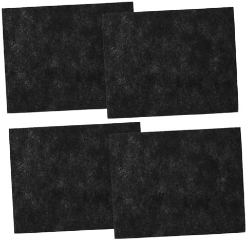 Zerodeko Aktivkohle Luftfilter 4 Ersatzmatten 3mm 36x44cm Belüftungsfilter Für Dunstabzugshaube Klimaanlage Mülleimer