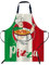 Smooffly Schürzen für Zuhause und Küche, A07, Italienische Flagge mit Pizzakoch, 27x31 Inch