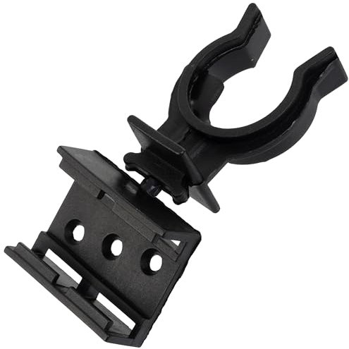 AERZETIX - C74768 - Set mit 12 Befestigungsklammern für sockel und möbelfüße - aus Kunststoff - Schwarze Farbe - Befestigung küche Bad Wohnzimmer