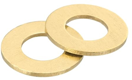 QUARKZMAN M12 Rondelle Plate, 20 Pcs Rondelles Plates à Anneau en Laiton 24mm OD 1.5mm Épais Joint d'Étanchéité en Métal pour Vis, Boulons, Écrous