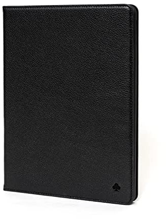 Porter Riley - Lederhülle kompatibel mit iPad Pro 11 5th Gen - M4 (2024). Premium Echtleder Standhülle/Cover/Flip (Pures Schwarz)