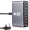 USB C Charger, 440W USB Charger 8 Port GaN Fast Charging Plug Travel Charger Multi USB C Laptop Charger Compatible with iPhone 16 15 14 13, MacBook Air, iPad, Dell XPS, Samsung Galaxy S23 S22...