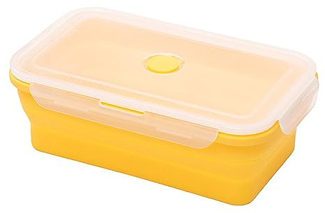 Lonchera plegable de silicona portátil para vajilla de alimentos, recipiente de alimentos, fiambrera, vajilla