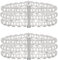 2 Stück Perlenarmband Weiß Süßwasserperlen Armband Perlenarmband Mehrschichtiges Armband Damen Perlen Imitationsperlen Armband Elegant Perlenarmband Mit Kristall Für Damen Mädchen Hochzeitsschmuck