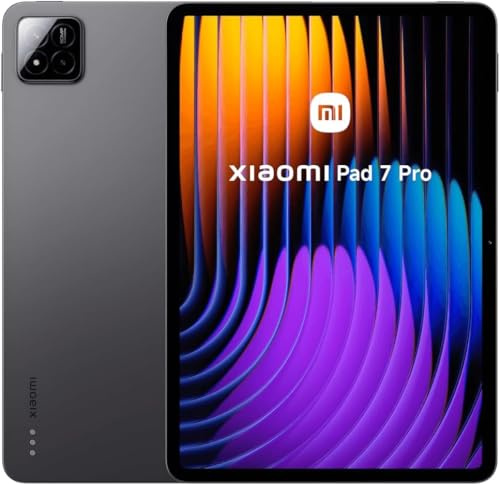 Xiaomi Pad 7 Pro Ai WiFi versione Global (senza chiamate o SMS) 11,2 pollici 3,2 K 144 Hz 8850 mAh Bluetooth 5.4 Quattro altoparlanti 50 MP Cam modello 24091RPADG (grigio, 512 GB + 12 GB)