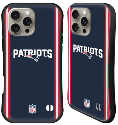 Head Case Designs Offizielle NFL Logo New England Patriots Positionen & Logo Hybride Handyhülle Hülle Huelle kompatibel mit Apple iPhone 16 Pro Max