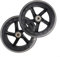 Scooter-Räder, 125 mm – 200 mm, mit Kugellagern für Roller, Rollschuhe, Trolleys, Mittellochdurchmesser 8 mm (125 mm x 24 mm lichtdurchlässig), 2 Stück