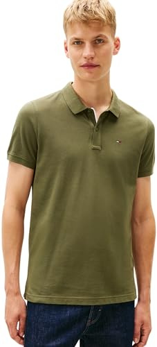 Tommy Jeans Herren Poloshirt Kurzarm Slim Placket Slim Fit