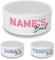Personalised Ceramic Dog Bowl - Large White Pet Food Dish with Name's Bowl Design - Custom Name Dog Bowl 18cm Wide x 7cm Deep - Ideal for Medium to Large Dogs