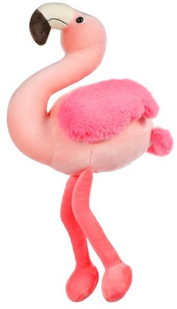 CLISPEED Peluche Flamant Douce Et Réaliste Jouet Animal Peluche pour Filles Oreiller Décoratif Intérieur