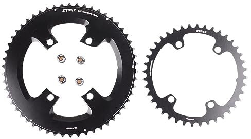 ZQINGQING Platos para Bicicletas Plato 110bcd Plato Doble Bicicleta de Carretera 52 36T 53 39T 54 40T 50 34 48 33T 5800 6800 Plato Ovalado 32 MTB(Round 54-40T)