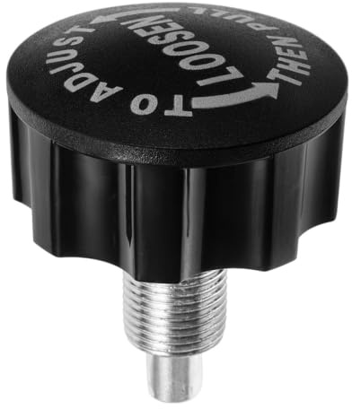 Gogogmee Sphärischer Zugstift Knopf als Ersatzteil für Heimtrainer, Schwarz | ABS und Metall, 1 Stück mit Knopf, für Sitzstangen und Fitnessgeräte, Kommerzielle Nutzung