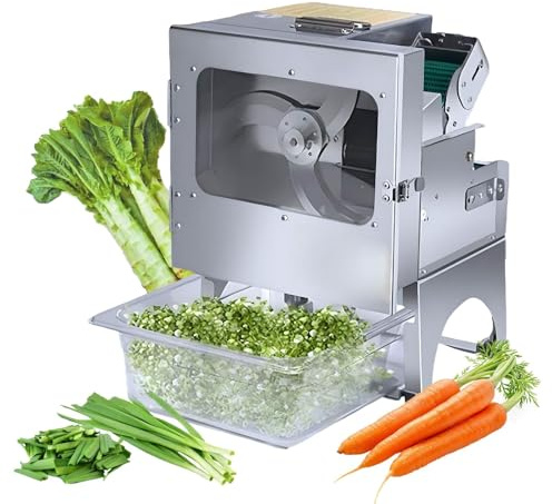 Macchina Taglio Verdure Professionale – Affettatrice Automatica Verdure con Taglio Continuo per Cucina Commerciale