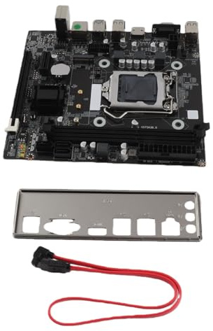 Kadimendium Scheda Madre da Gioco H81 Interfaccia Micro ATX LGA 1150 DDR3 M.2 a Doppio Canale per Giochi