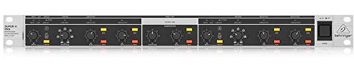 Behringer SUPER-X PRO CX2310 V2 Crossover estéreo de alta precisión de 2 vías/mono de 3 vías con salida de subwoofer