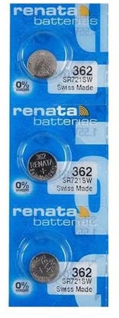#362 Renata Uhrenbatterien, 3 Stück, 3 Count (Pack of 1)