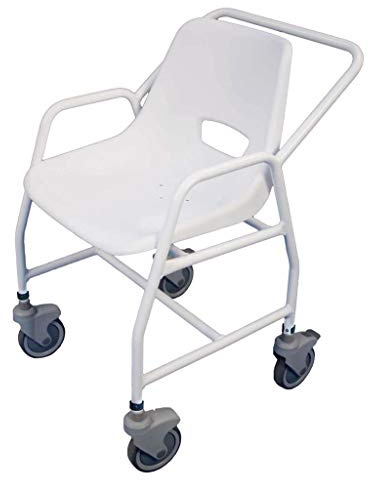 Aidapt Hythe Mobile Shower Chair with Two Brakes (Eligible for VAT relief in the UK)