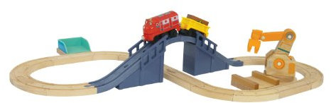 Chuggington LC56715 - Achterschienenset mit Wilson (Holz - Schienenpack)