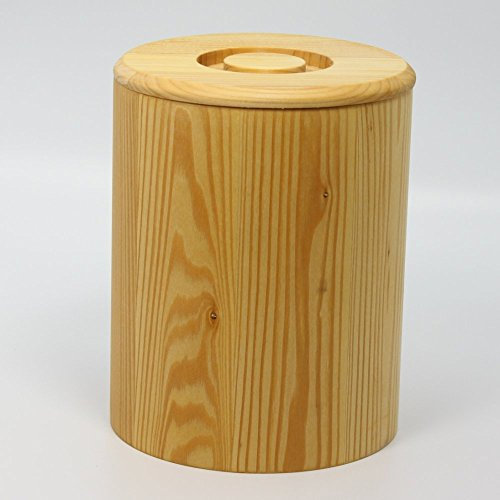 Holzdose aus Linde für 2 kg, Getreidespeicher