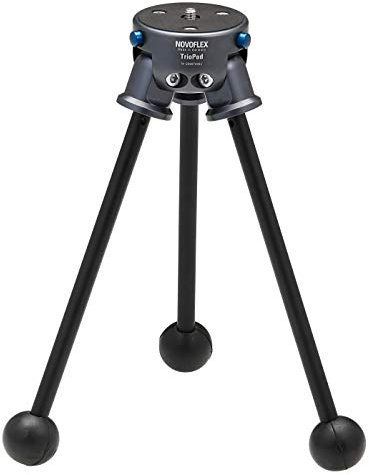 NOVOFLEX Mini-Stativ ohne Mittelsäule, Höhe max. 32,5 cm, Schwarz Trio Mini-EU