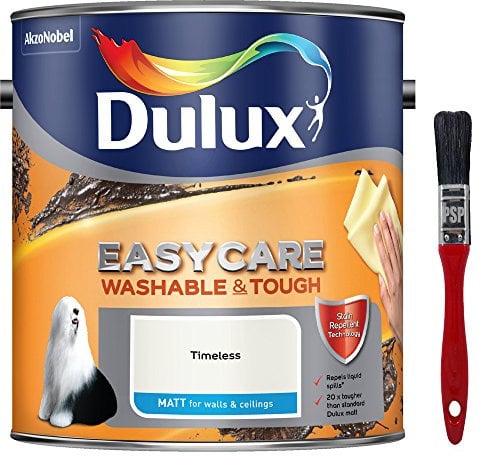 New 2017 Dulux Easycare Washable & Tough Matt Timeless 2.5L with Unique Stain Repellent Technology. Includes PSP Touch-up Brush.