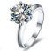 AINUOSHI Damen 925 Sterling Silber Ring, ewige Damen Verlobungsring, 1-4 Karat Jubiläum Hochzeitsschmuck Geschenk