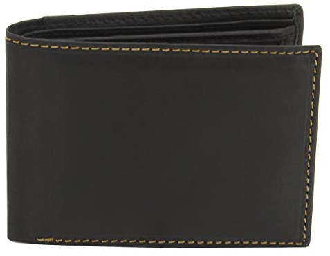 Gilmers, Herren Geldbeutel, Leder, Querformat, 12,5 x 9,5 x 2 cm, Schwarz, 16061-2