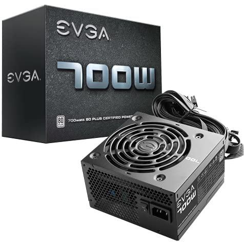 EVGA 700W W1 80+ WHITE 3 Ans de Garantie Alimentation PC 100-W1-0700-K2 (EU)