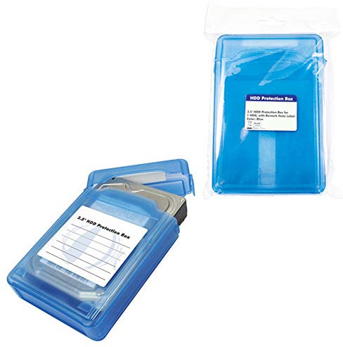 FESTPLATTEN SCHUTZBOX FÜR 3,5 HDD - BLAU