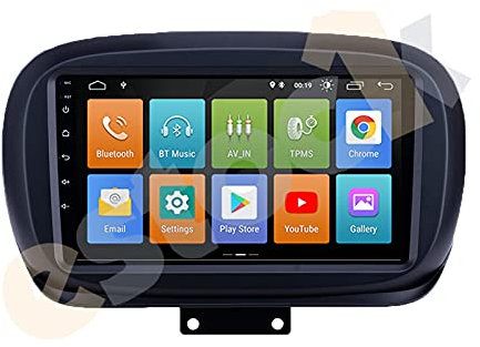 ESTOCK1 compatibile con Fiat 500X ANDROID 14 octa Core 2din 9pollici 4 GB di RAM 64 DI ROM 8 CORE carplay INTEGRATO iCarTablet 500 X Radio Multimedia Wi-Fi GPS autoRadio stereo mp3 CarPlay INTEGRATO