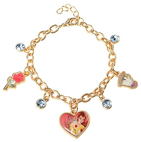 Disney Beauty & The Beast BH00184YL-65.PH Emaille-Armband, Einheitsgröße, Zink, Kein Edelstein