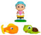 CoComelon CMW0030 Badespaß Freunde JJ, Fisch & Schildkröte Badewannenspielzeug für Kinder ab 18 Monate
