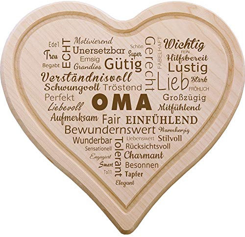 Spruchreif · Frühstücksbrettchen in Herzform · Brotzeitbrett mit Gravur · Holzbrett Herz · Geschenke für Eltern · Geschenke für Mama · Frühstücksbrettchen Holz