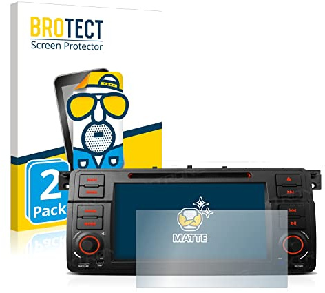BROTECT Schutzfolie für Xtrons PQ7046B | 2 Stück Entspiegelnder Displayschutz Made in Germany Matte Displayschutz-Folie Anti-Reflex Anti-Fingerprint Einfache Montage