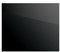 Glass Splashback Kitchen Tile Cooker Panel BLACK CLASSIC BLACK 60x65cm Tempered Glass Heat Resistant Toughened Decorative Perfect behind Gas Ceramic Induction Cookers Easy Clean