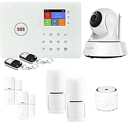 LIFEBOX - Allarme domestico connesso, senza fili - Wi-Fi e GSM Amazone e telecamera Wi-Fi - Allarme evolutivo, senza abbonamento e connesso, sicuro la tua casa - KIT10