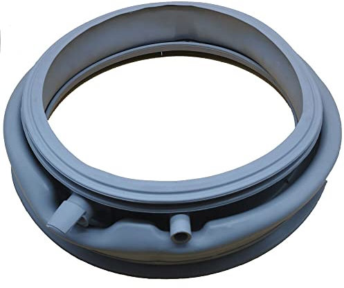 JCSPARES® - Guarnizione soffietto oblò con tubetti aperti per lavatrice compatibile con Miele Serie W - WDA W3100 - W3114 - W3120 - W3120 - W550 - WDA100 - WDA200 - WDA210 Ed ulteriori