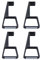 4 pies de refrigeración, Elevador de pies horizontales Compatible con PS4/Slim/Pro/Playstation 4 Consola de Juegos Patas de refrigeración Soporte de Base Soporte para ventilación (Pro)