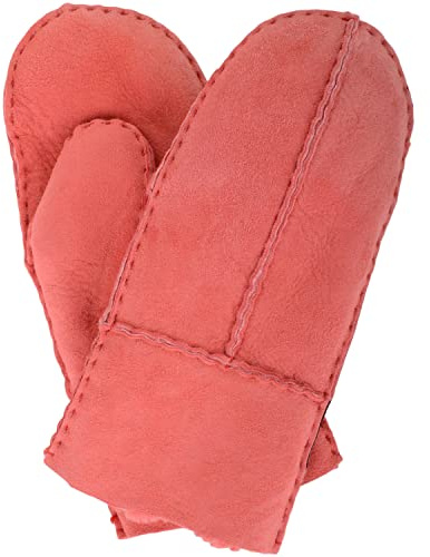 SNUGRUGS Kids Winter Genuine Sheepskin Mittens, Split Seam, Turn Back Cuff