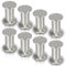 Gimisgu Aluminium Möbelfüße 8er Set,Runde Möbelfuß Sockelfuß,Höhe 120mm,Höhenverstellbar:15mm,Belastbar bis 250 Kg,Geeignet für Sofa, Bett, Nachttisch, Schrank