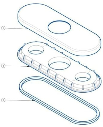 PROFLO OBPF15Y0261500 ESCUTCHEON PLATE - Polished Chrome